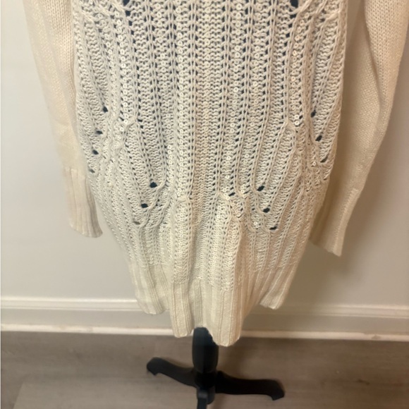 BCBGMAXAZRIA turtleneck sequin long tunic sweater - Picture 4 of 8